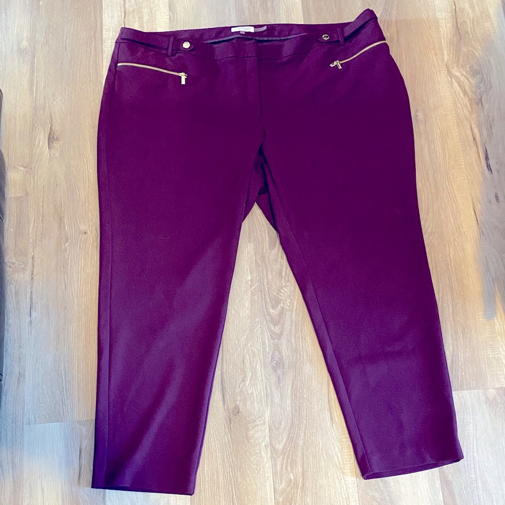 22W Purple Calvin Klein Pant